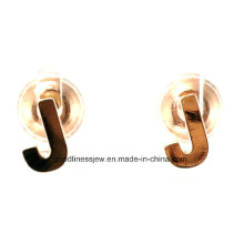 High Quality and 925 Silver Jewelry Letter J Earrings Fashion Lady High Quality Letter Styles Charms Gifts E6351